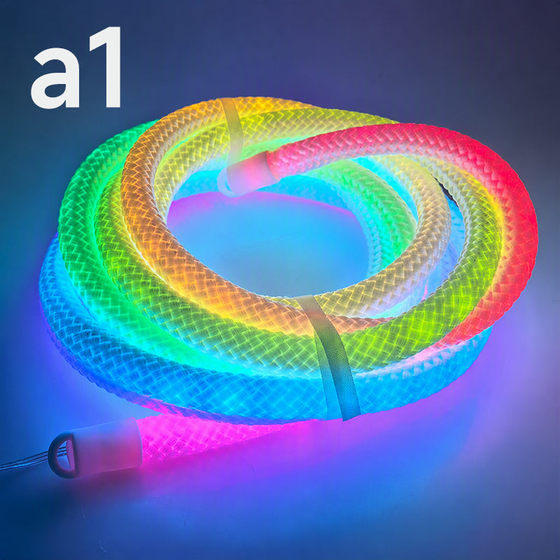 📢📢50% RABATT !! ⏰Dragon Scale Woven LED Neon Rope Light