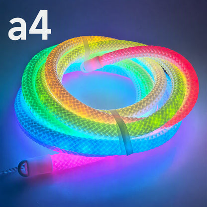 📢📢50% RABATT !! ⏰Dragon Scale Woven LED Neon Rope Light