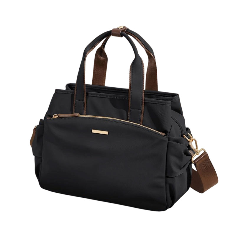 📢📢40% RABATT !! ⏰Ledig canvas-toteväska med plisserade sidofickor för kvinnor