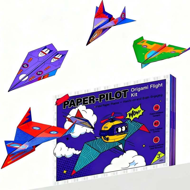 📢📢50% RABATT !! ⏰Kreativ DIY-pappersflygplanset för barn
