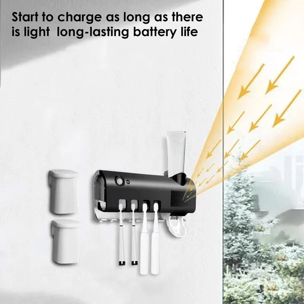 📢📢40% RABATT !! ⏰Smart UV-steriliserande tandborsthållare🦷