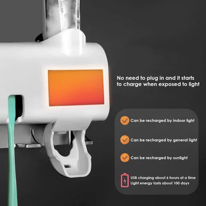 📢📢40% RABATT !! ⏰Smart UV-steriliserande tandborsthållare🦷