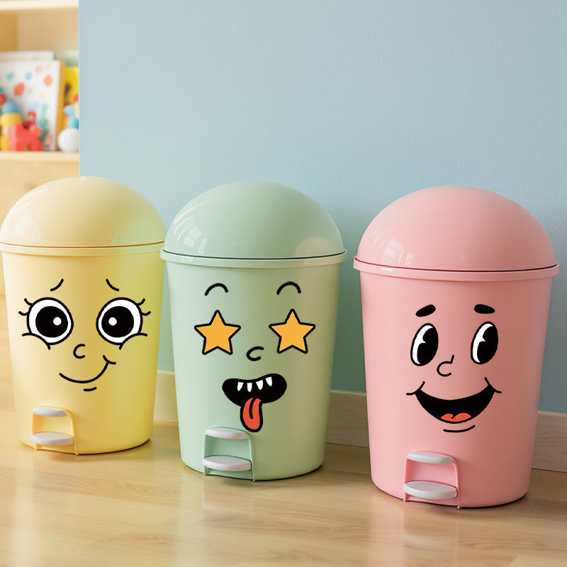 4 ark med roliga klistermärken med smiley