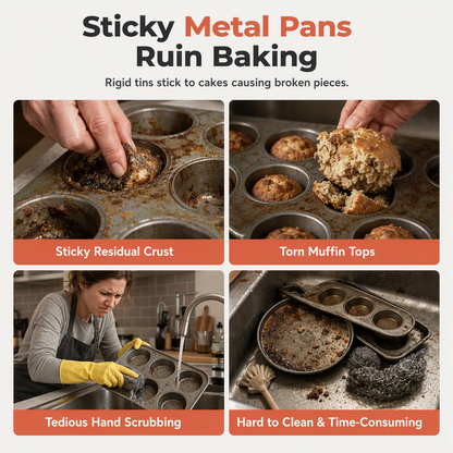 📢📢50% RABATT !! ⏰4-kavitets 4-tums rund cylindrisk silikonkakform DIY-bakplåt för regnbågstårta och pizza
