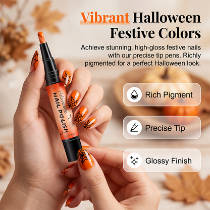 📢📢40% RABATT !! ⏰Snabbtorkande Halloween-nagellackspennset