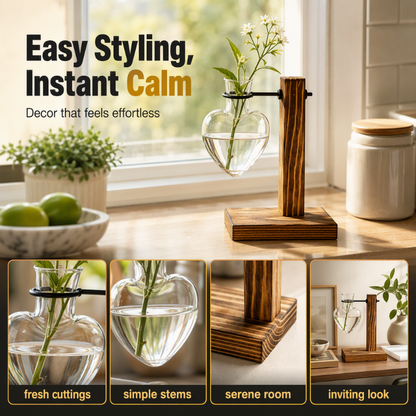 📢📢40% RABATT !! ⏰Minimalistisk glasvas för skrivbord