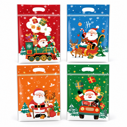 📢📢40% RABATT !! ⏰50-pack julgodispåsar, tecknade stående dragkedjepåsar för snöflingekrisp-kakor och förpackning för bakade livsmedel