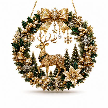 📢📢50% RABATT !! ⏰DIY jul Diamond Art-satser för