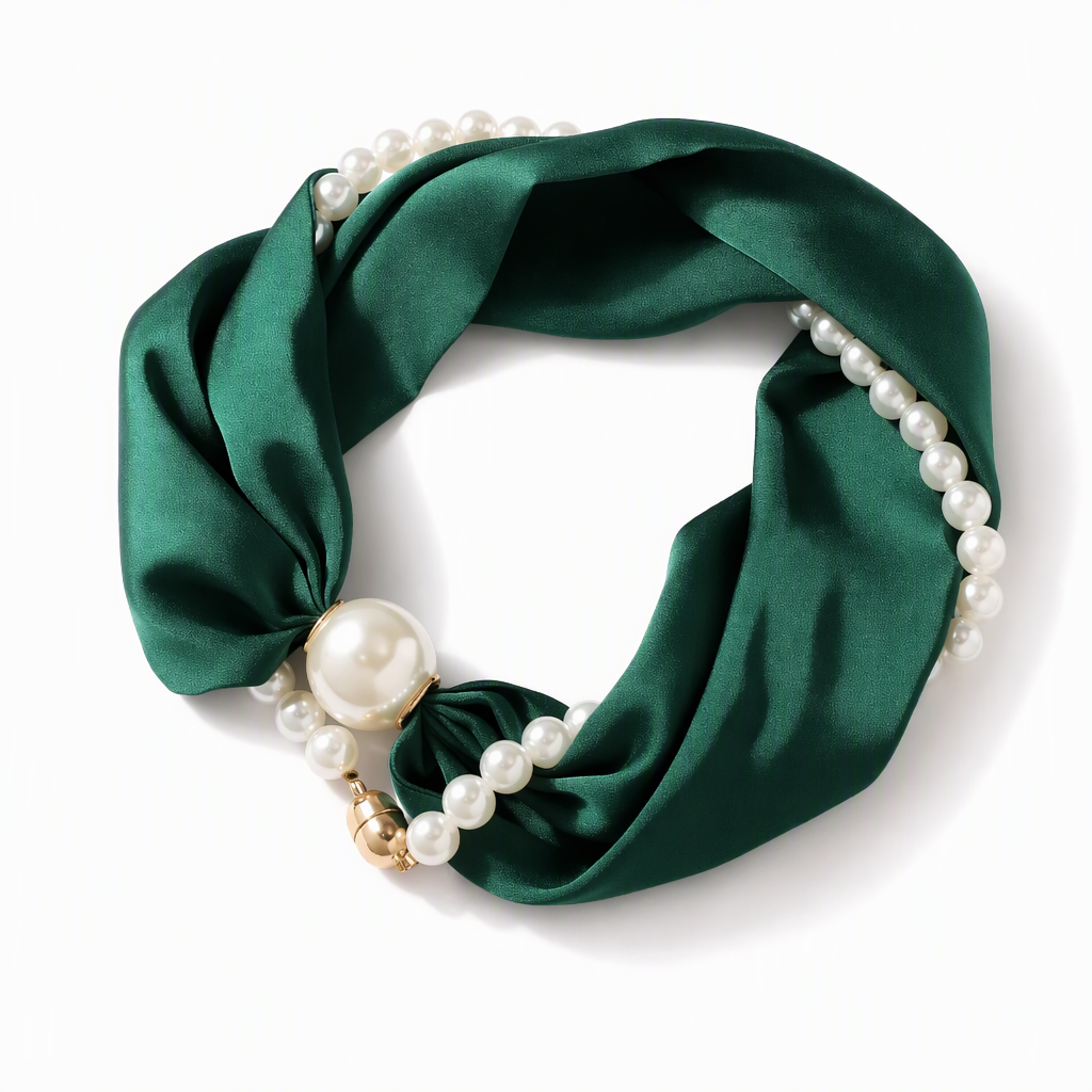 ⏳Tidsbegränsad 50% rabatt⏰Pärlhalsband med sjal🫧📿