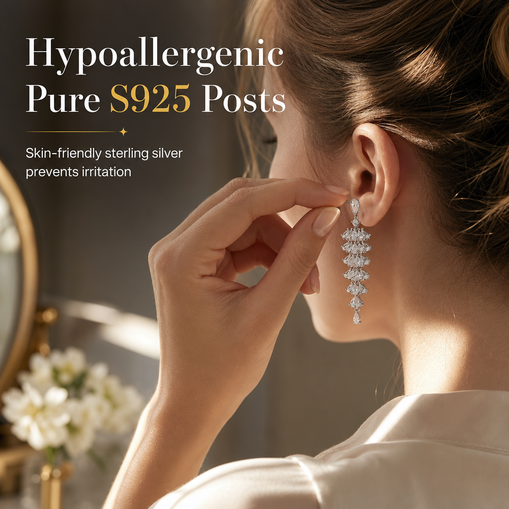 📢📢40 % RABATT !! ⏰ Solfjädersformade kjolörhängen med mikropavé-zirkon – Eleganta & glittrande ✨🩵👂
