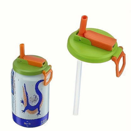 Reusable Soda Can Lid With Straw – Spill-Reducing Cover